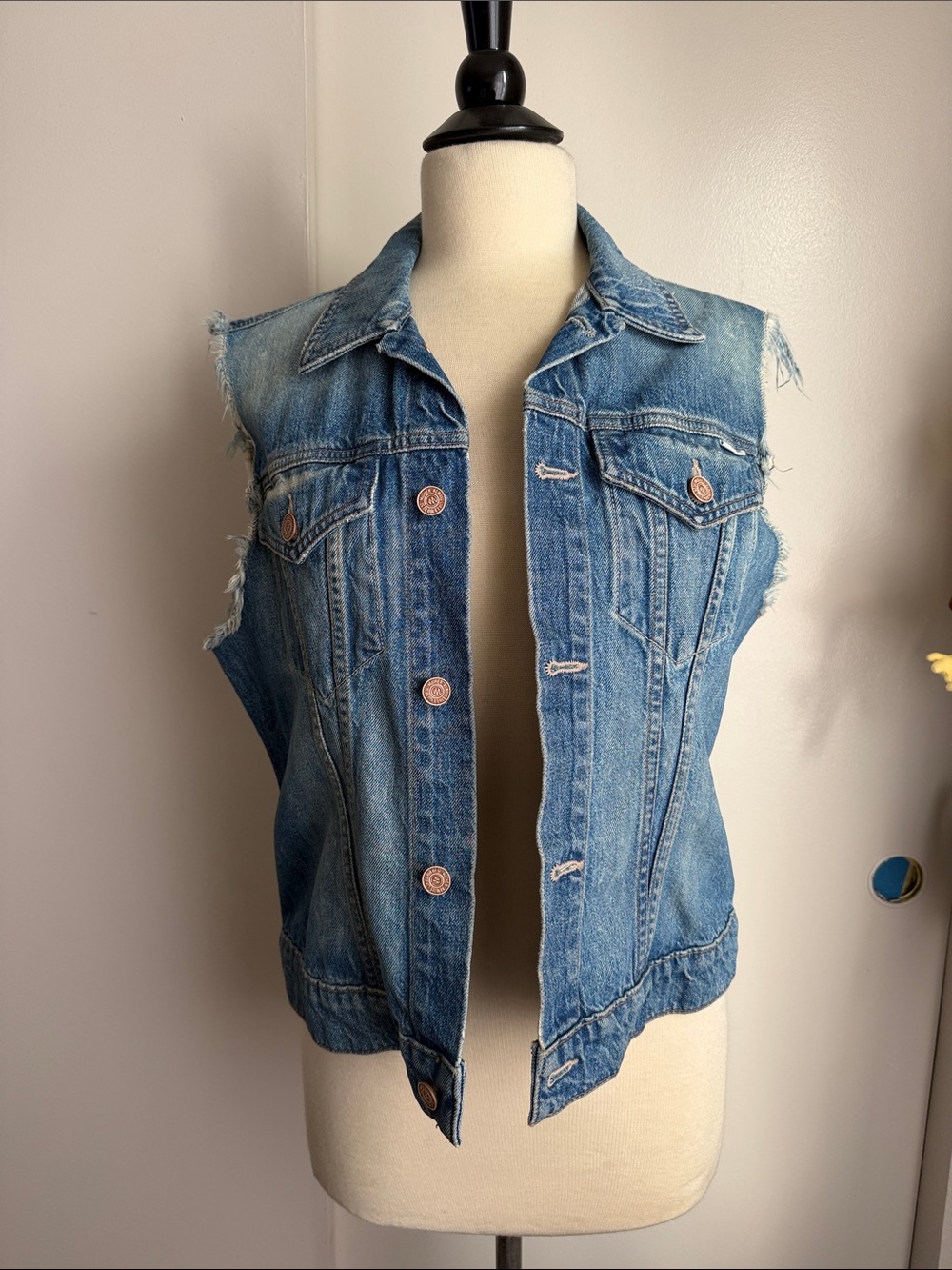 Mother Denim Vest - Even Hippies Get the Blues - Picture 2 of 9